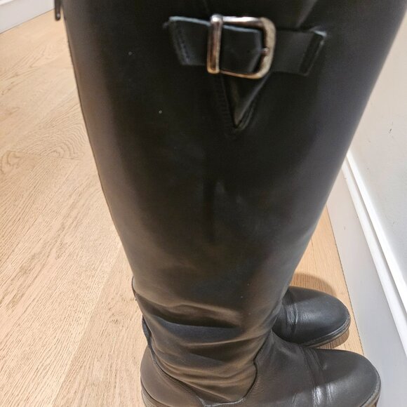 Made in Italy Black leather boots - Size 41 - Picture 4 of 5
